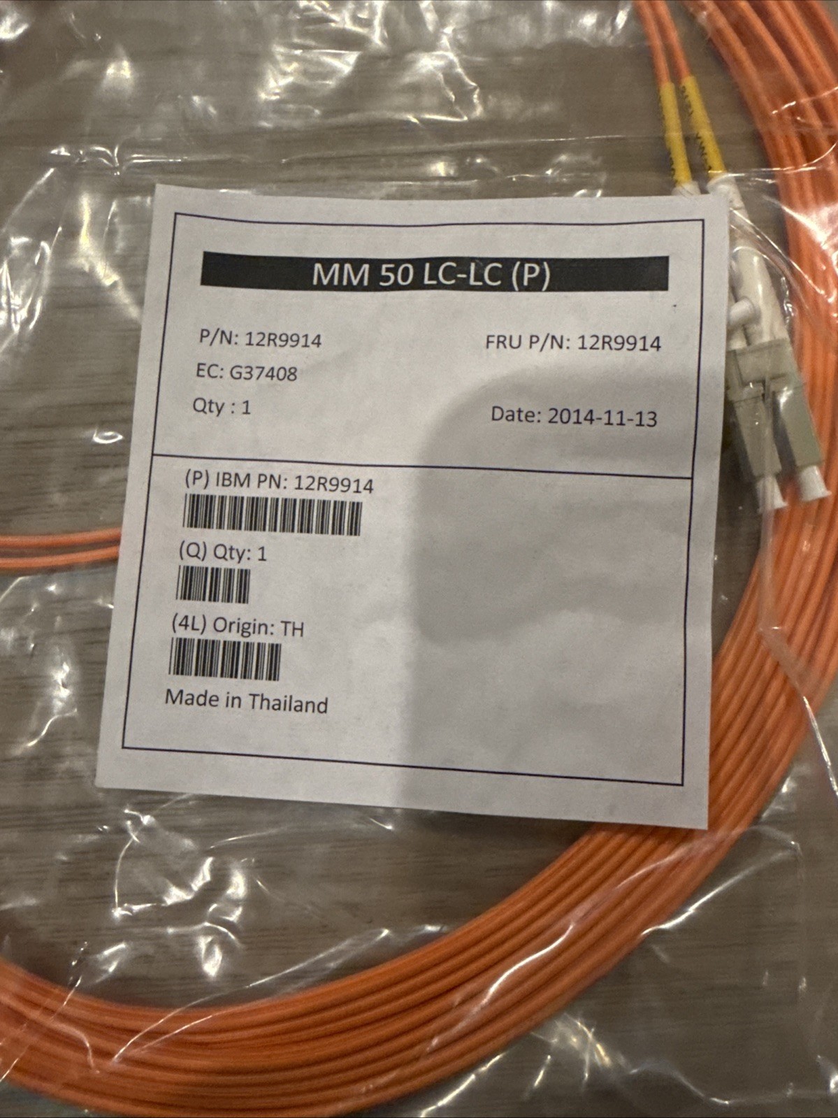 GE Tyco Fiber Optic Cable -62.5125UM – NEW