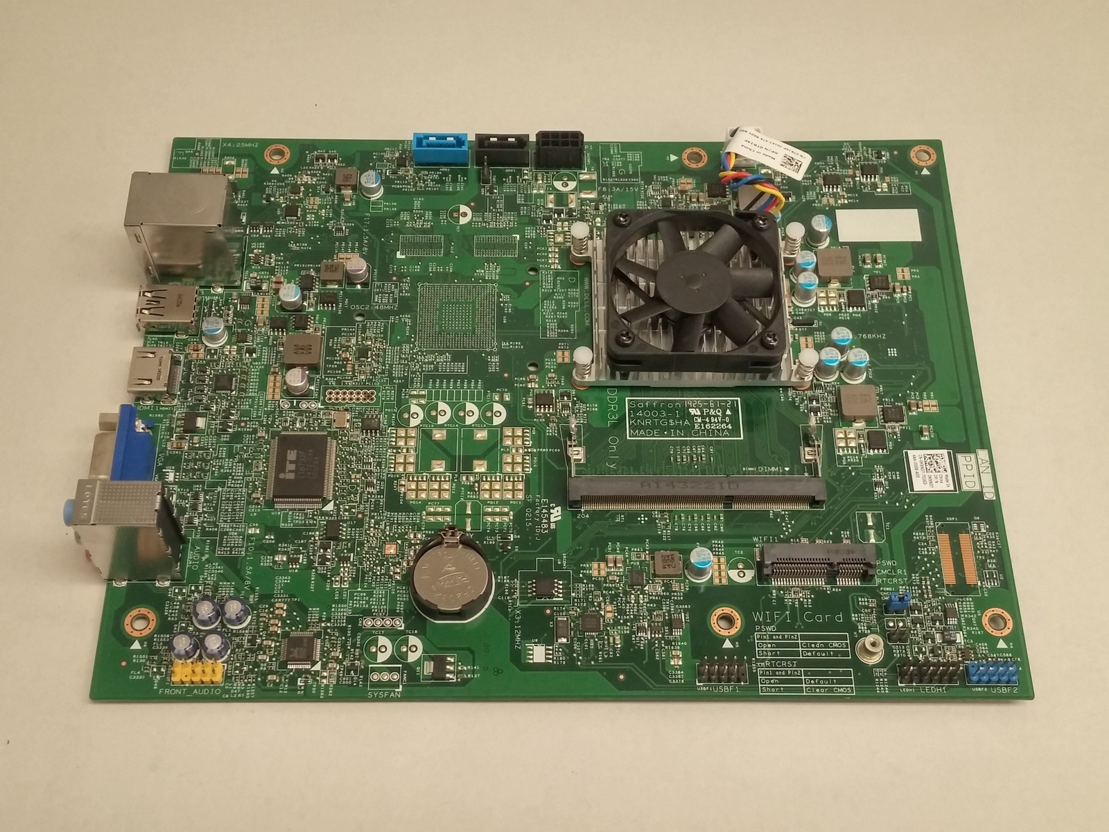 Dell Inspiron 3646 Celeron J1800 2.41GHz DDR3L SDRAM Motherboard KXN37
