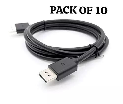 DP Display Port Cable Male to Male 1.8m Long Display Port For DELL[PACK OF 10 ]