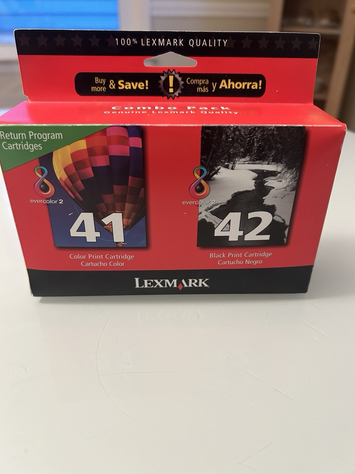 Lexmark No.41/42 Combo Ink Cartridges,Black,Color-Inkjet - 212 Page - 2 / Pack