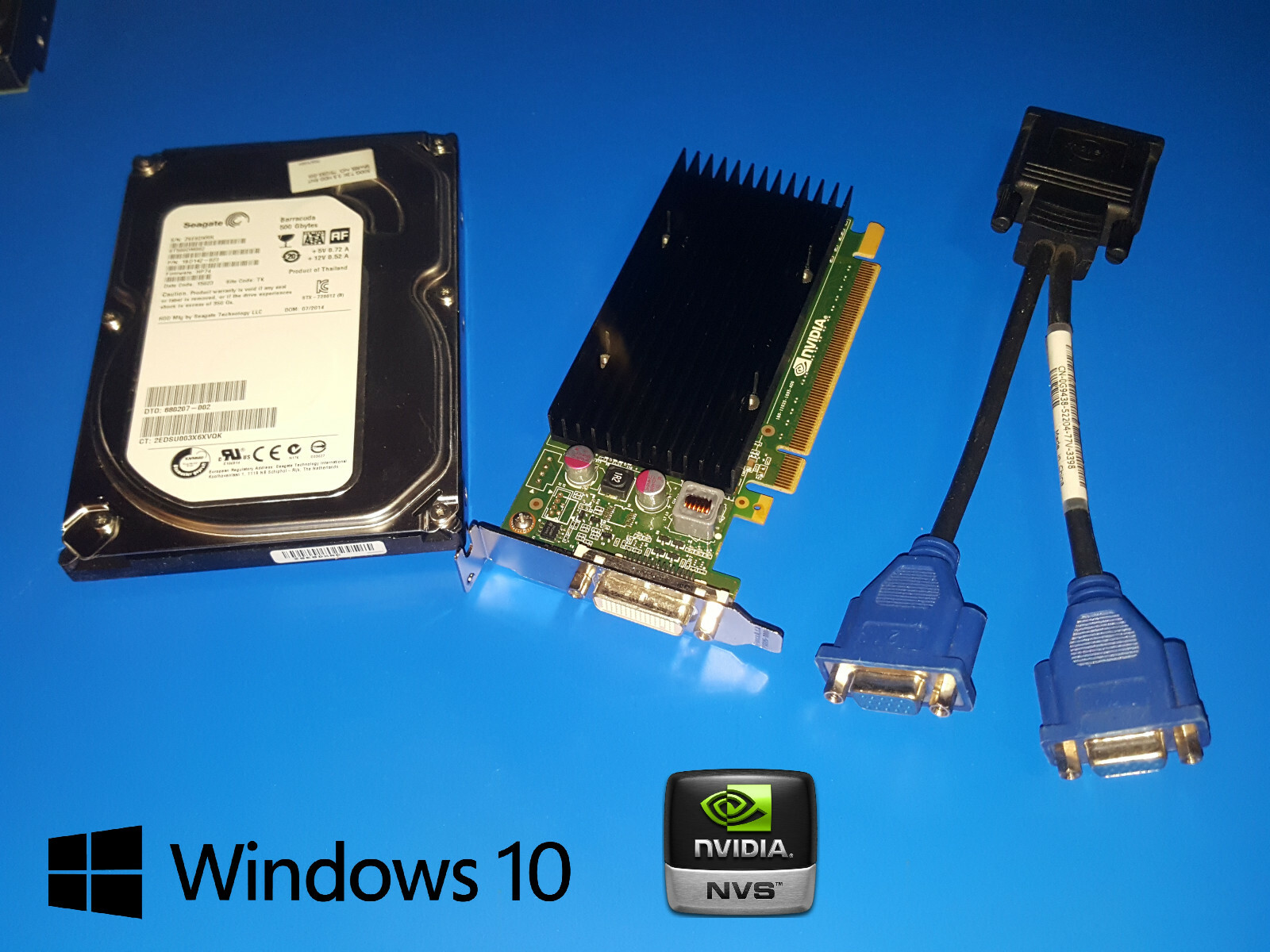 HP Pavilion Slimline s5510y Windows 10 Home 64 Kit 500GB Hard Drive + Video Card