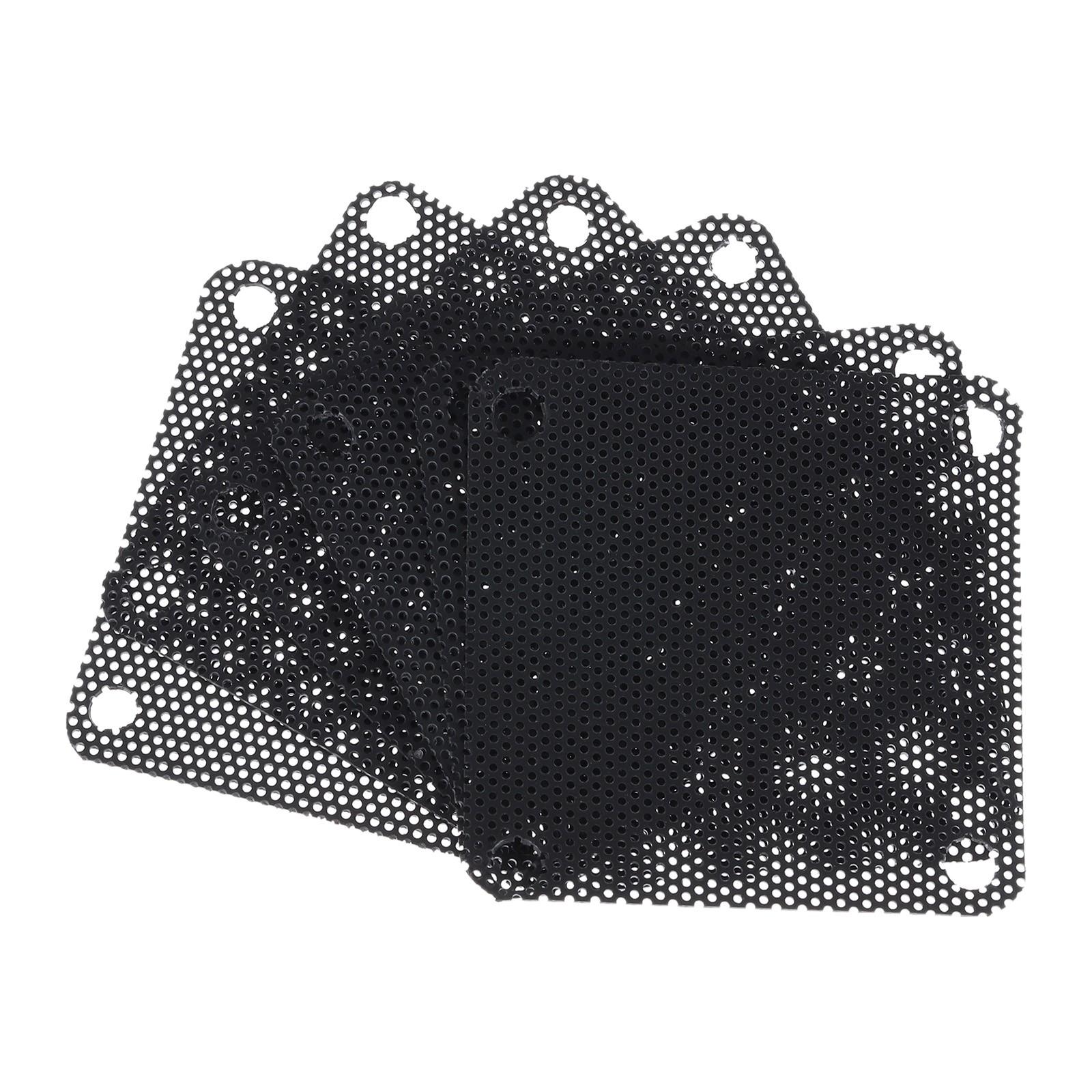6PCS PC Dust Filter 50x50mm Computer Case Cooler Dustproof Mesh Black