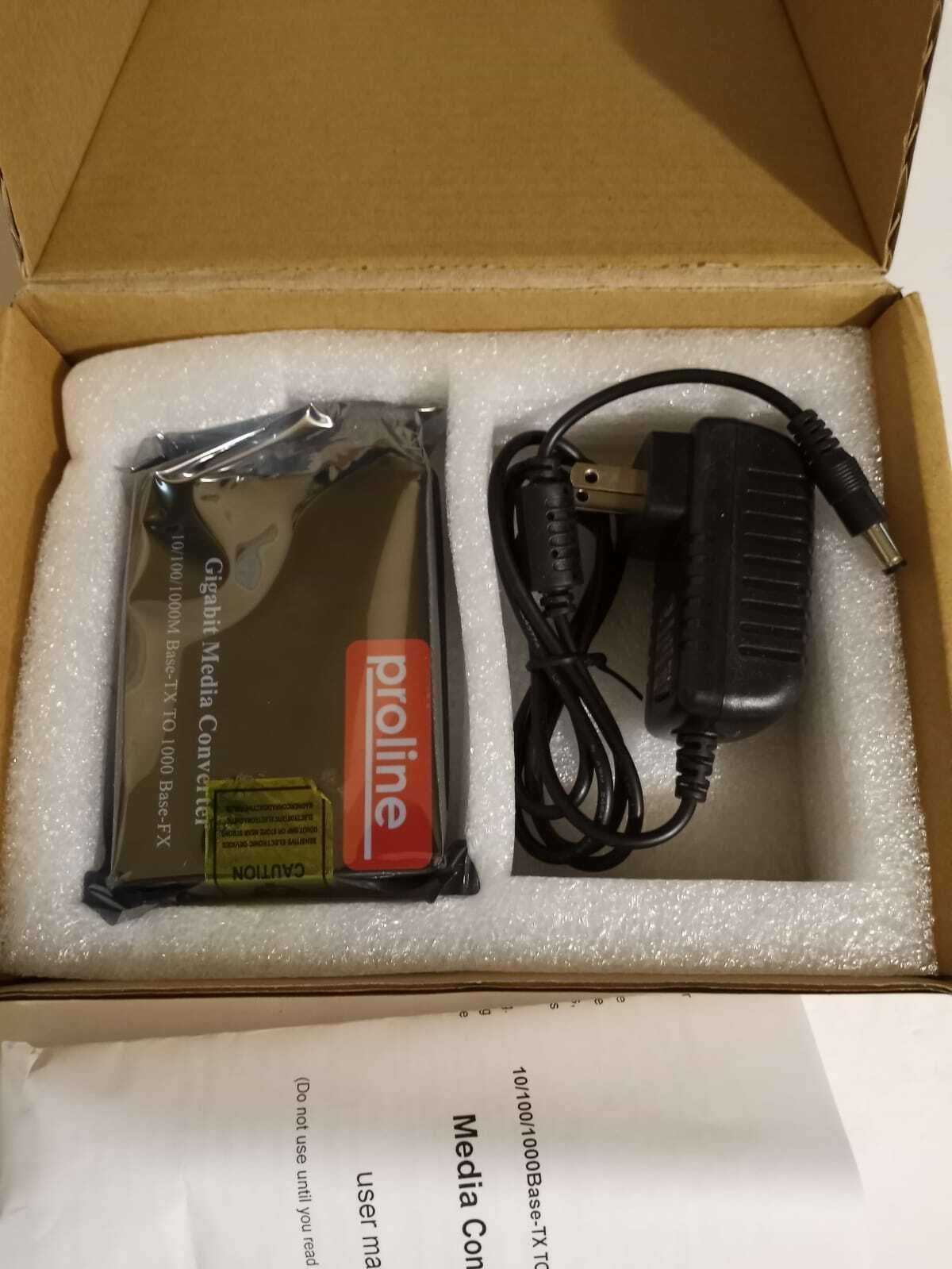 Proline gigabit media converter 10/100/1000M base -TX TO 1000 base-FX
