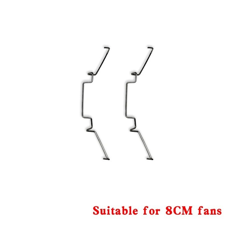 2Pcs CPU Fan Clips 80mm 90mm 120mm Stainless Steel Wire Heatsink Mount