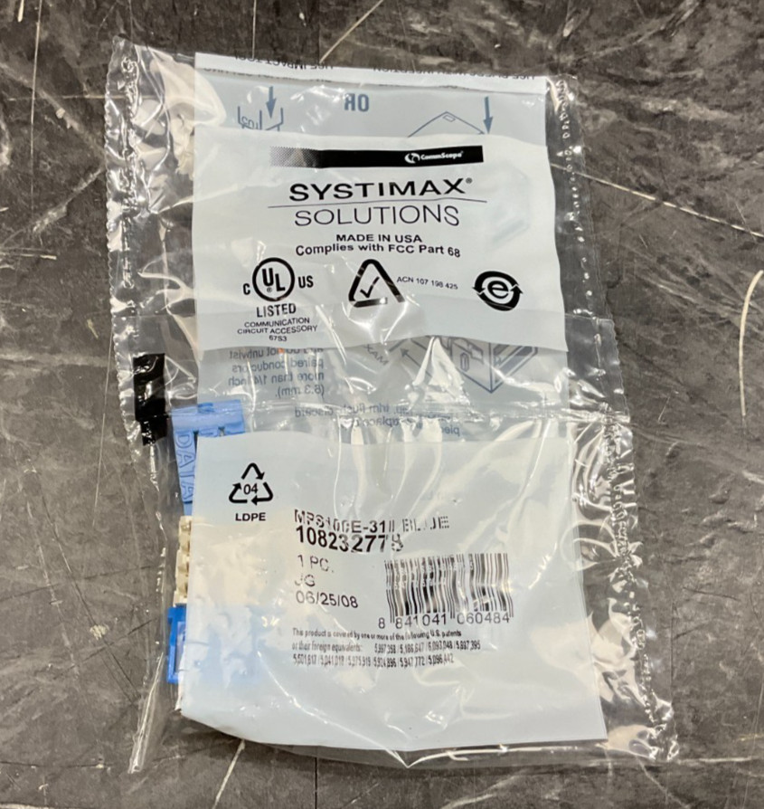 Systimax Solutions CommScope PowerSum Jack blue MPS100E-318 ❤️️✅❤️✅