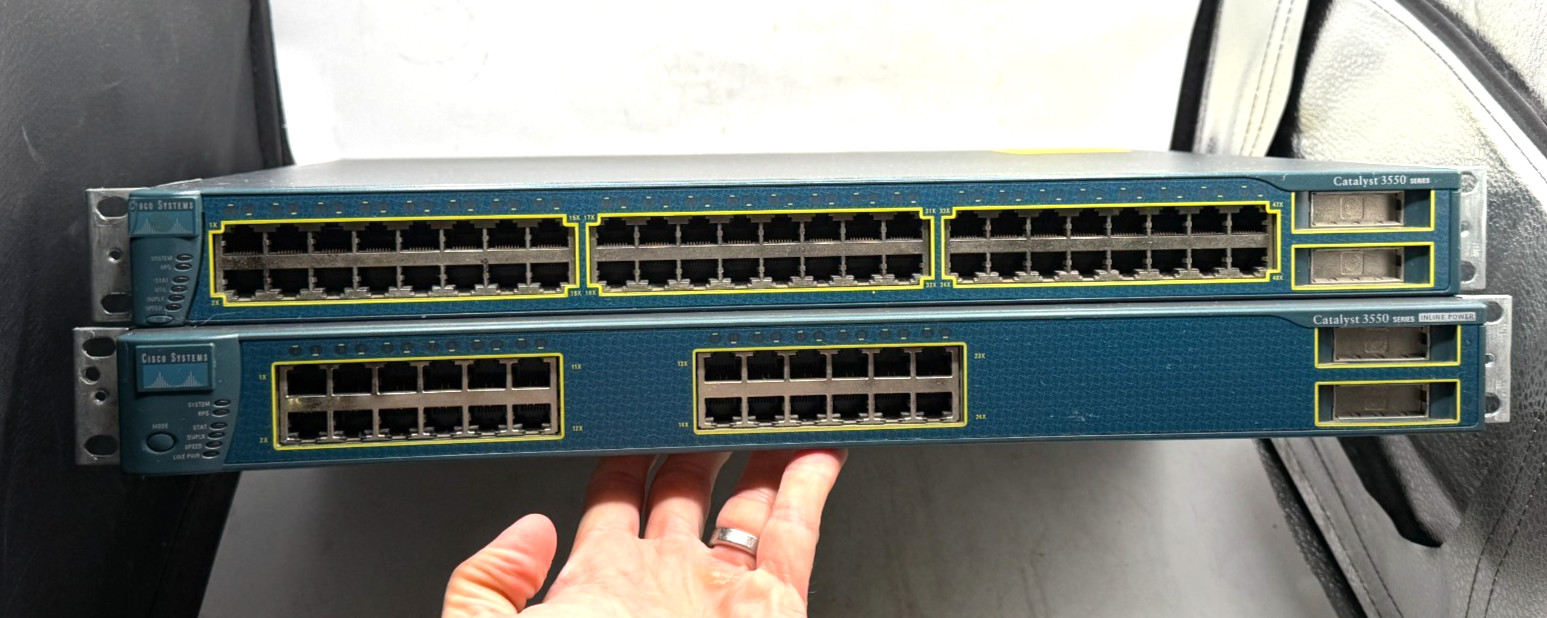 Cisco Catalyst 3550 48-Port Fast Ethernet Switch & 3550 Inline Power WORKS
