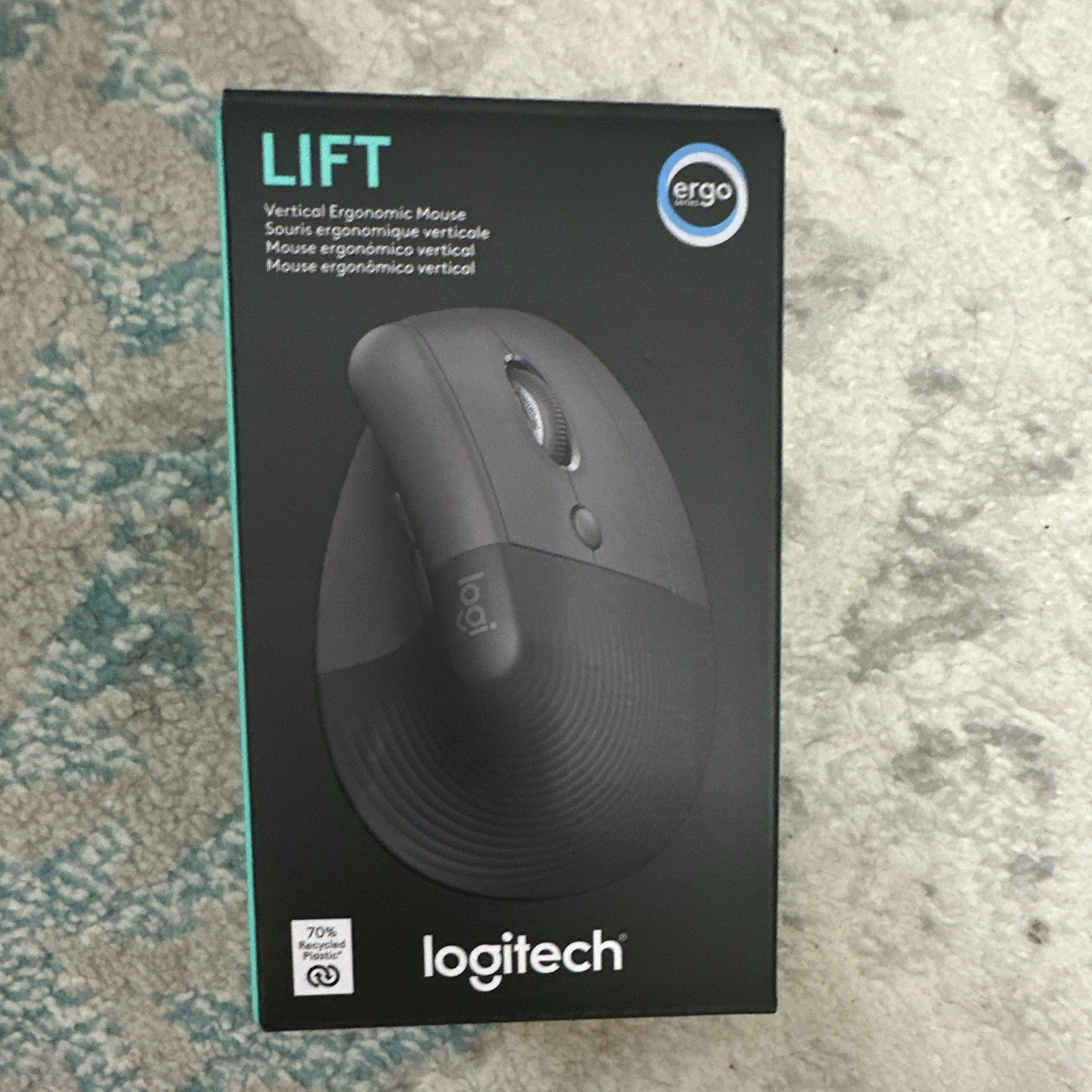 Logitech Lift Wireless Ergonomic Vertical Mouse, Optical, 4000 DPI, Black