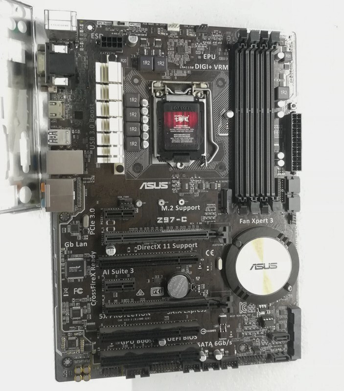 ASUS Z97-C Motherboard Mainboard Intel Z97 LGA1150 DDR3 VGA DVI HDMI With a I/O 