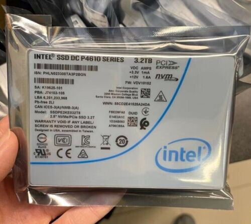 Intel DC P4610 3.2TB 2.5" NVMe PCIe U.2 SSDPE2KE032T8 Solid State Drive