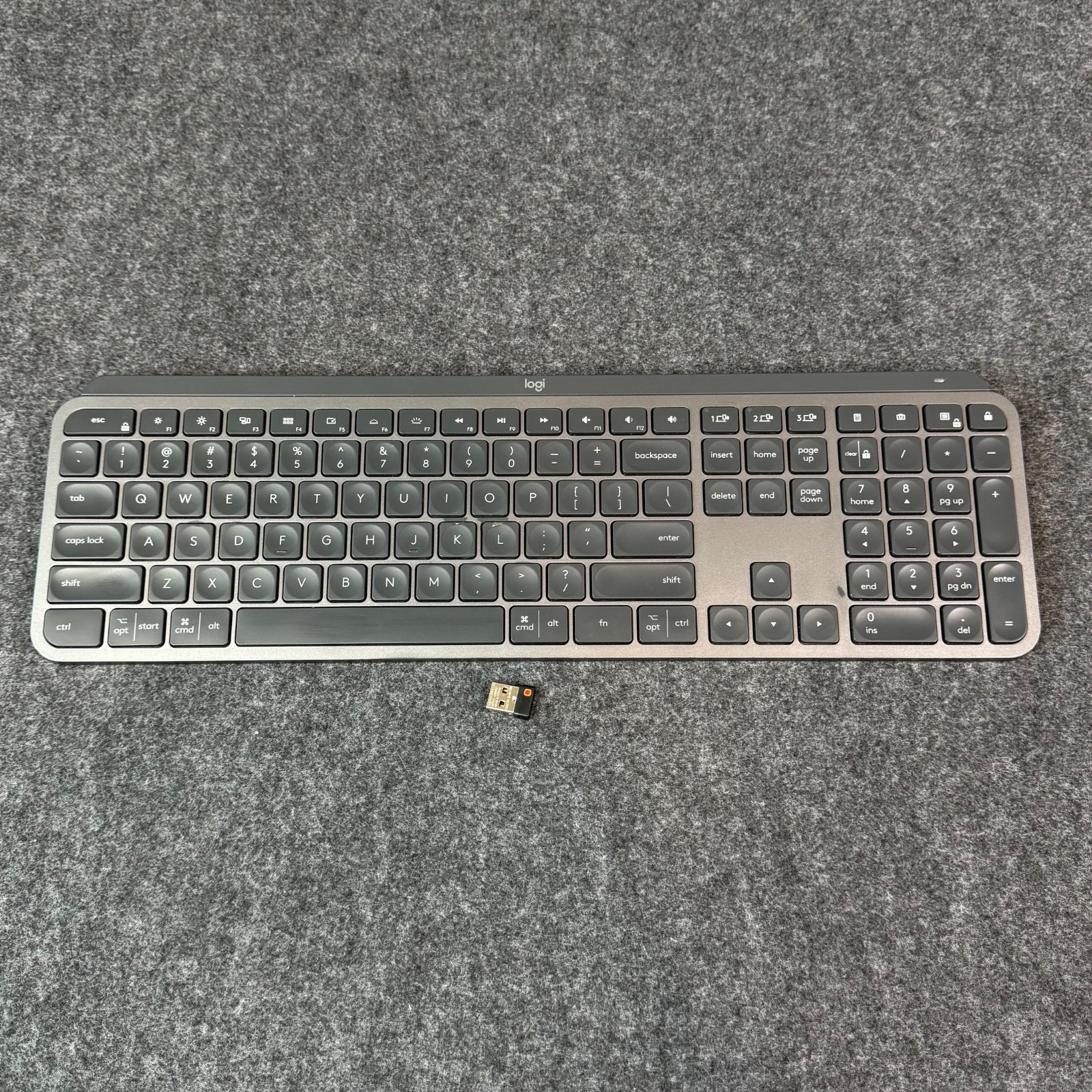 Logitech MX Keys for MAC/PC YR0073 Wireless Advanced Illuminated Black Keyboard