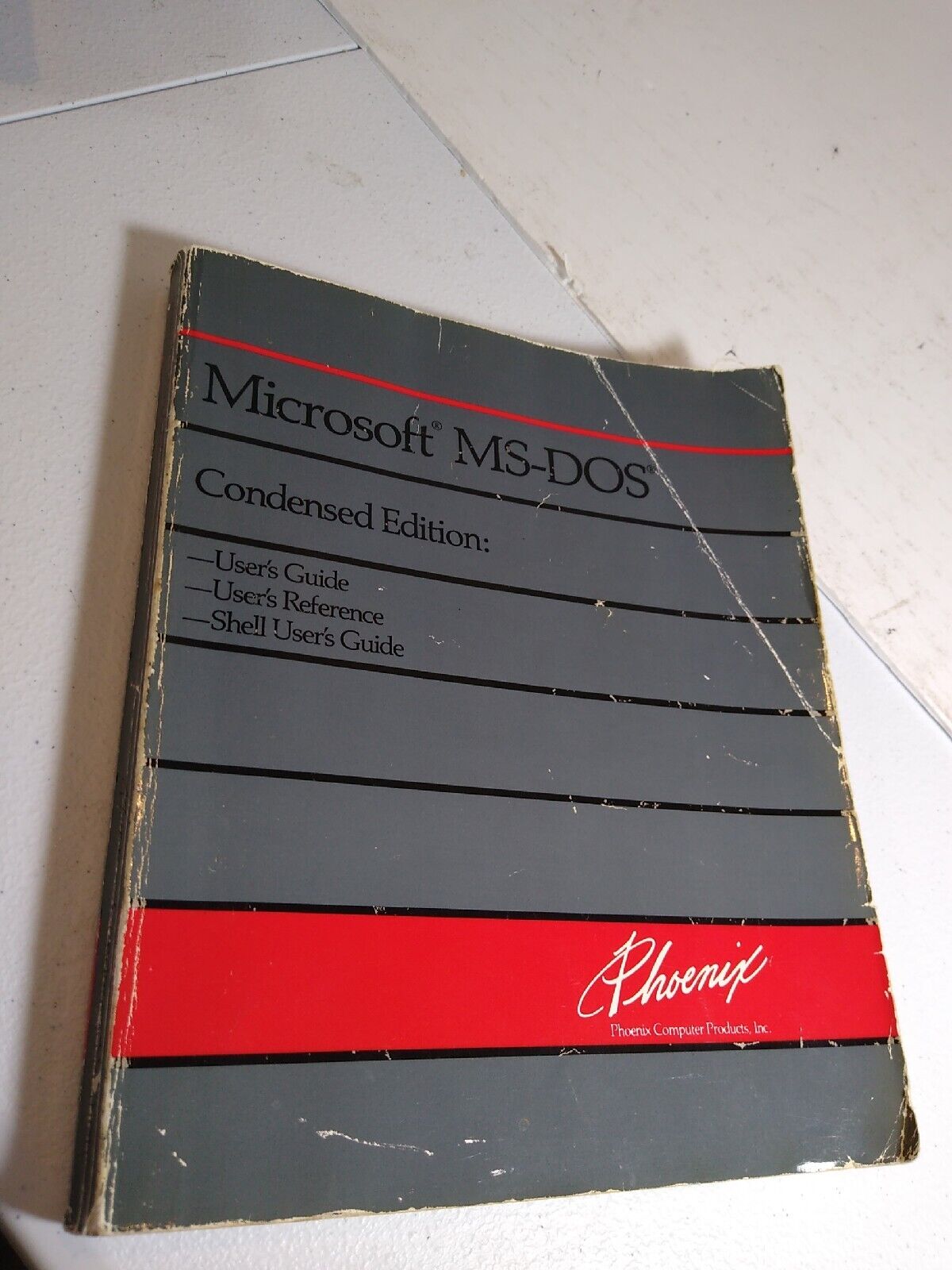 Phoenix Microsoft MS-DOS  Condensed Edition Users Guide.