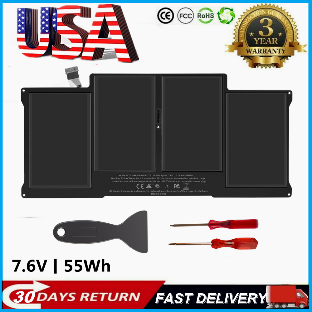 For 13” MacBook Air A1466 Apple Battery 2013 2014 2015 2017 | 661-7474 A+ 55Wh
