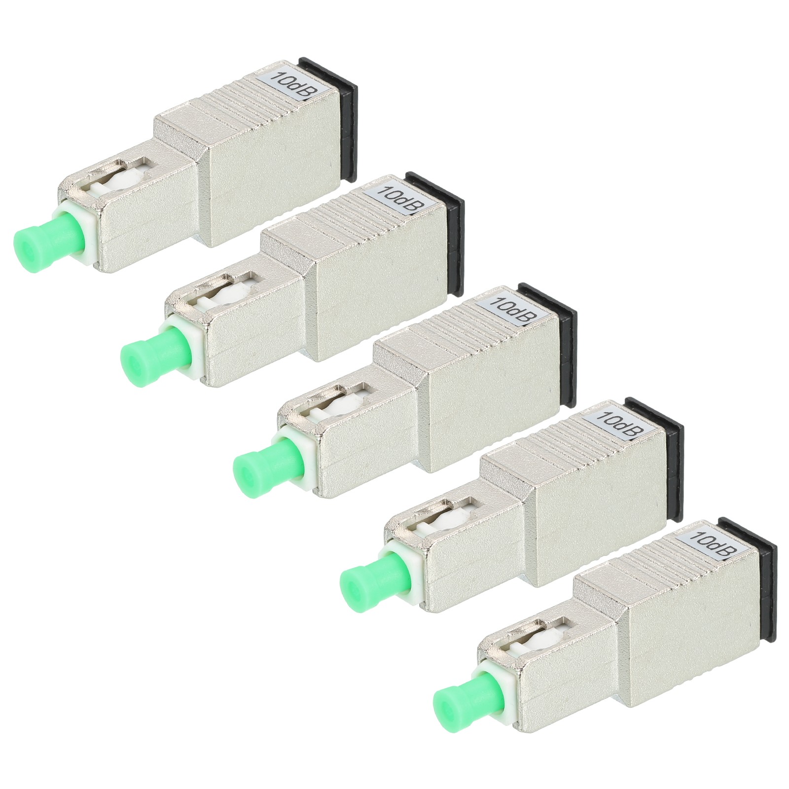 5Pcs Fiber Optic Attenuator 10dB SC/APC Single Mode Male-Female Fiber Attenuator