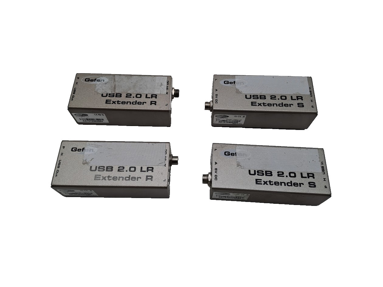 Lot of 4 Gefen USB 2.0 LR Extender EXT-USB2.0-LR-CO R/S
