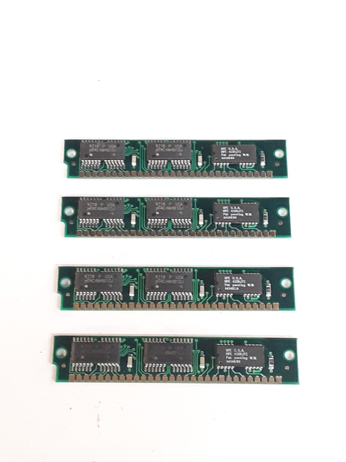 vintage 80s ram 16mb 4100j71 4 sticks