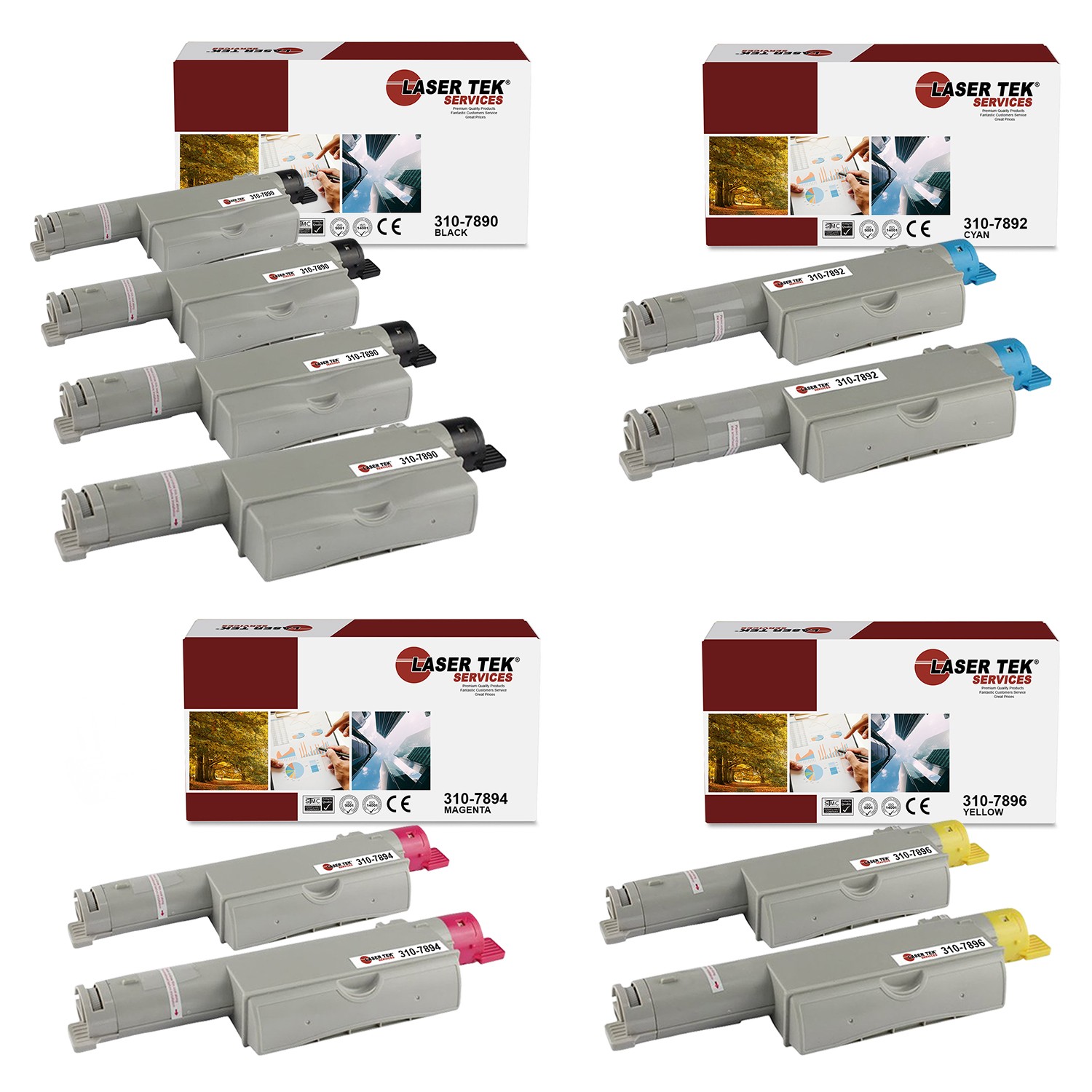 10Pk LTS 310-7890 310-7892 310-7894 310-7896 Compatible for Dell 5110 Cartridge