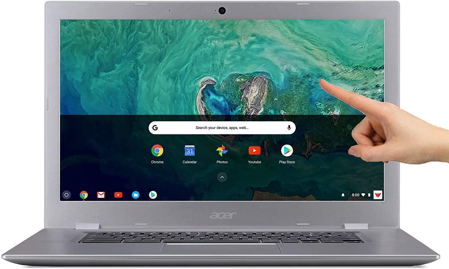 Acer Chromebook 15.6" IPS Full HD Intel Celeron N3350 1.10 GHz 4GB LPDDR4 32GB