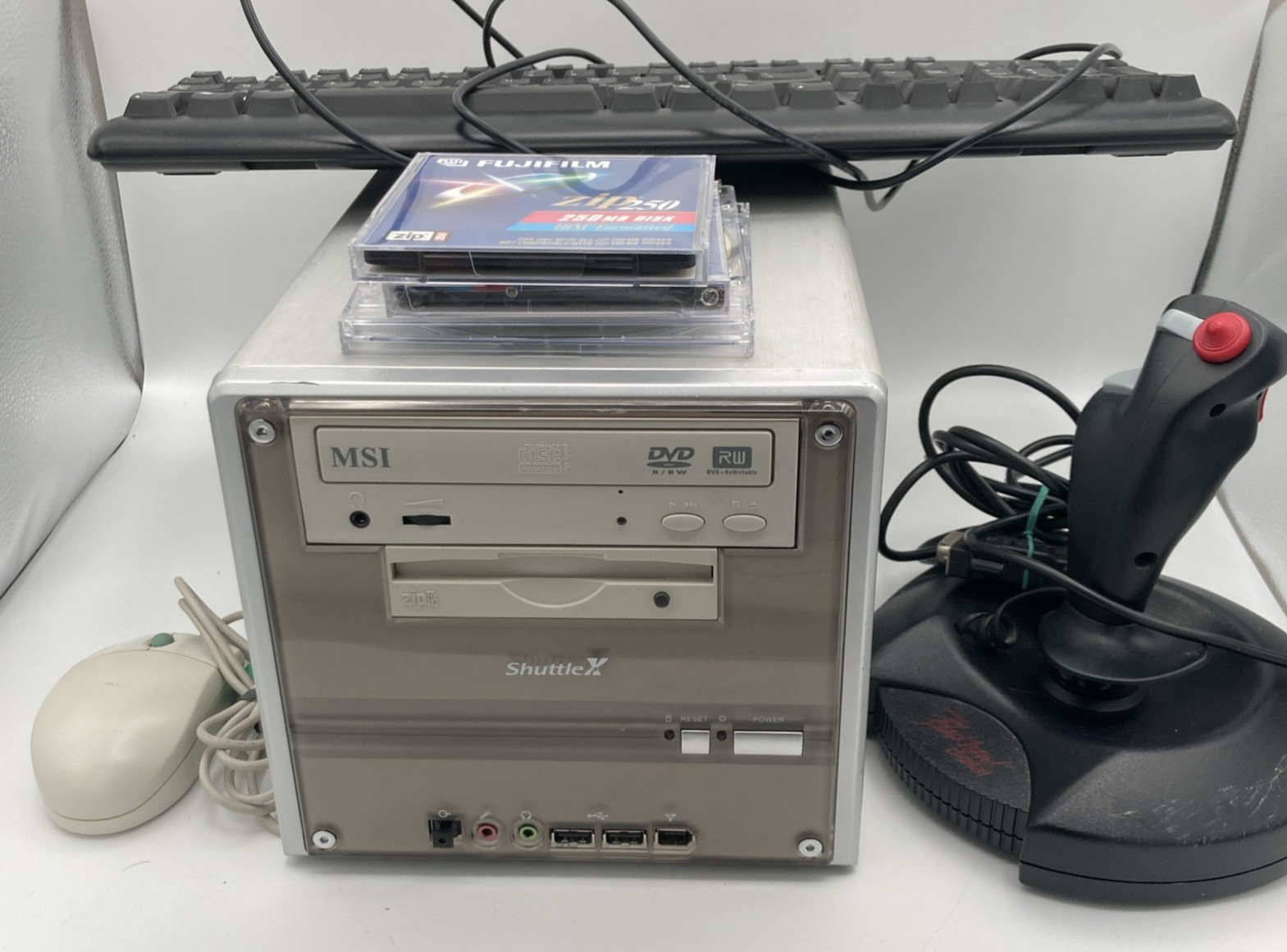 Shuttle XPC SB51G Vintage  Retro Gaming Mini PC w/Extras New Powersupply Works