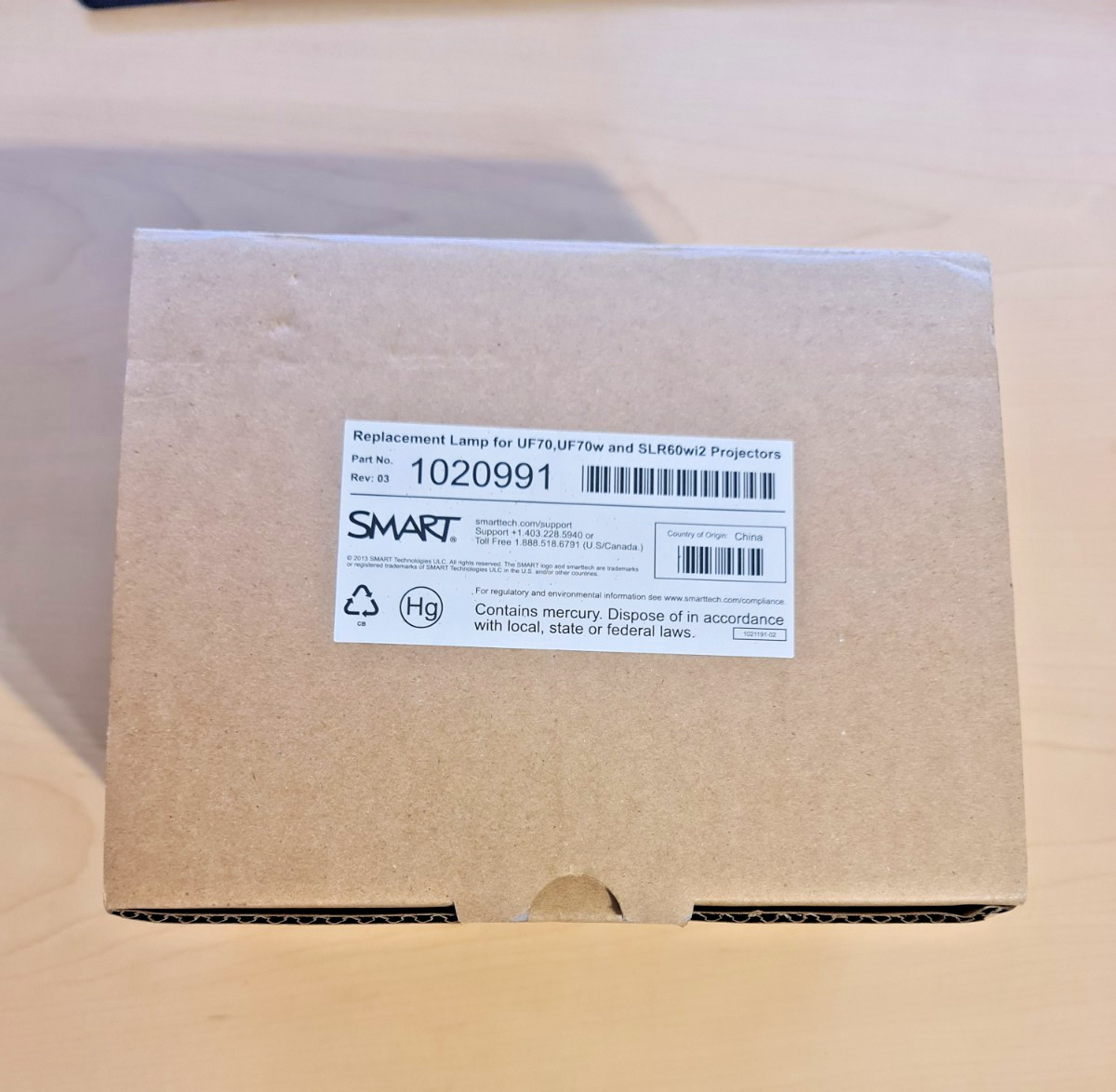 SMART UF70 / UF70w / SLR60wi2 Projector Lamp w/ Housing – Genuine OEM – New Open
