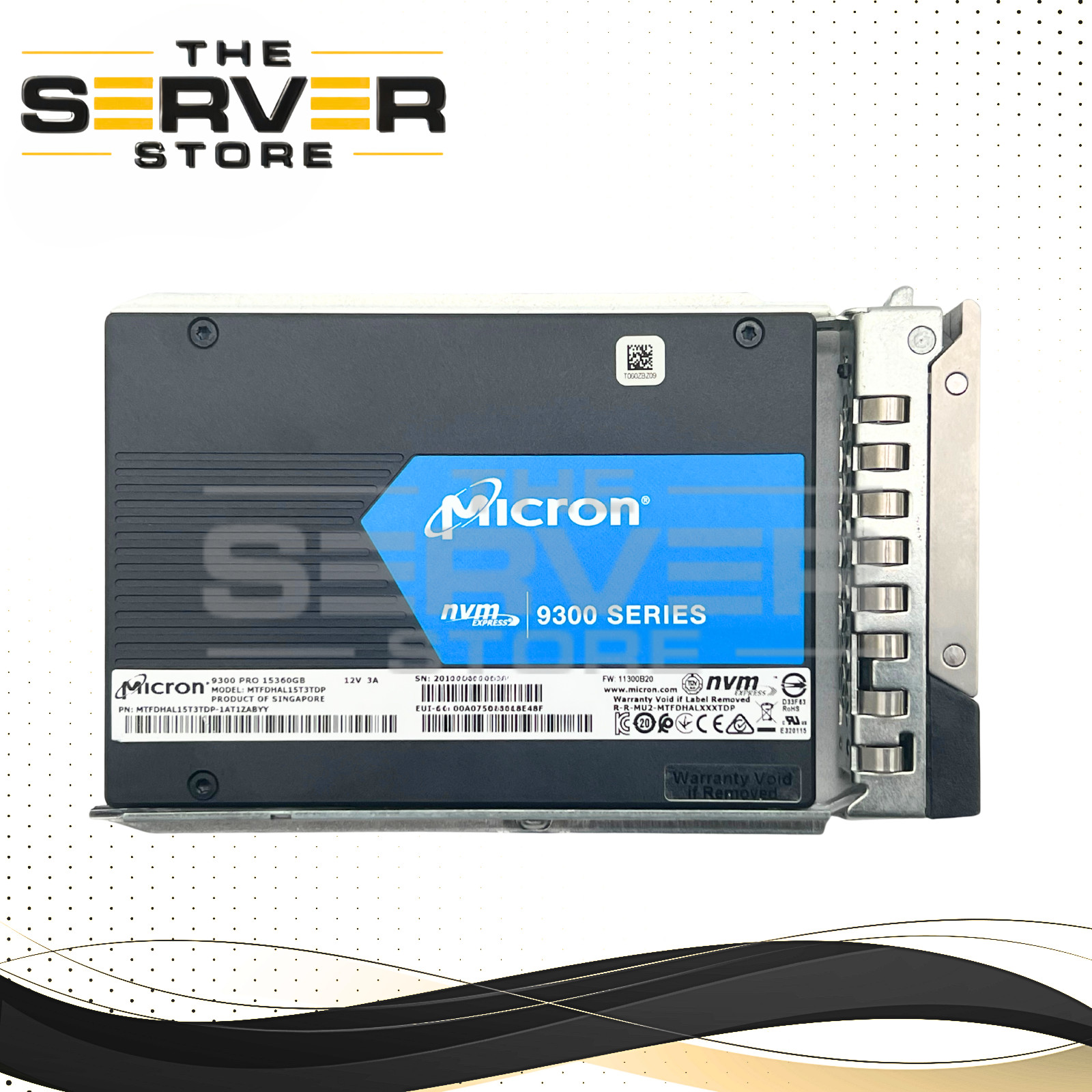 Micron 15.36TB NVMe U.2 G3 x4 RI 2.5" SSD 9300 PRO (for Dell G15) MTFDHAL15T3TDP