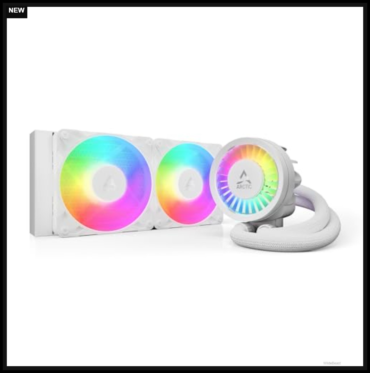 240mm AIO CPU Cooler ARGB Water Cooling 4 Pin 12V 77 CFM Radiator Desktop PC