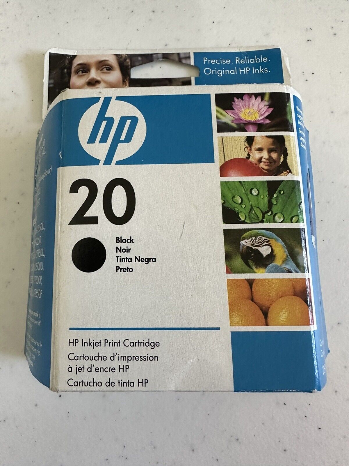 HP 20 Black Ink Cartridge OEM Genuine - Sealed NOS New Old Stock Expired 11/08