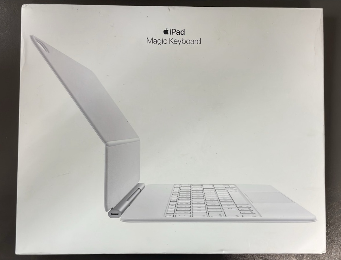 Apple Magic Keyboard For iPad Air 13 Inch M2 M3 M4 Model A3340 White