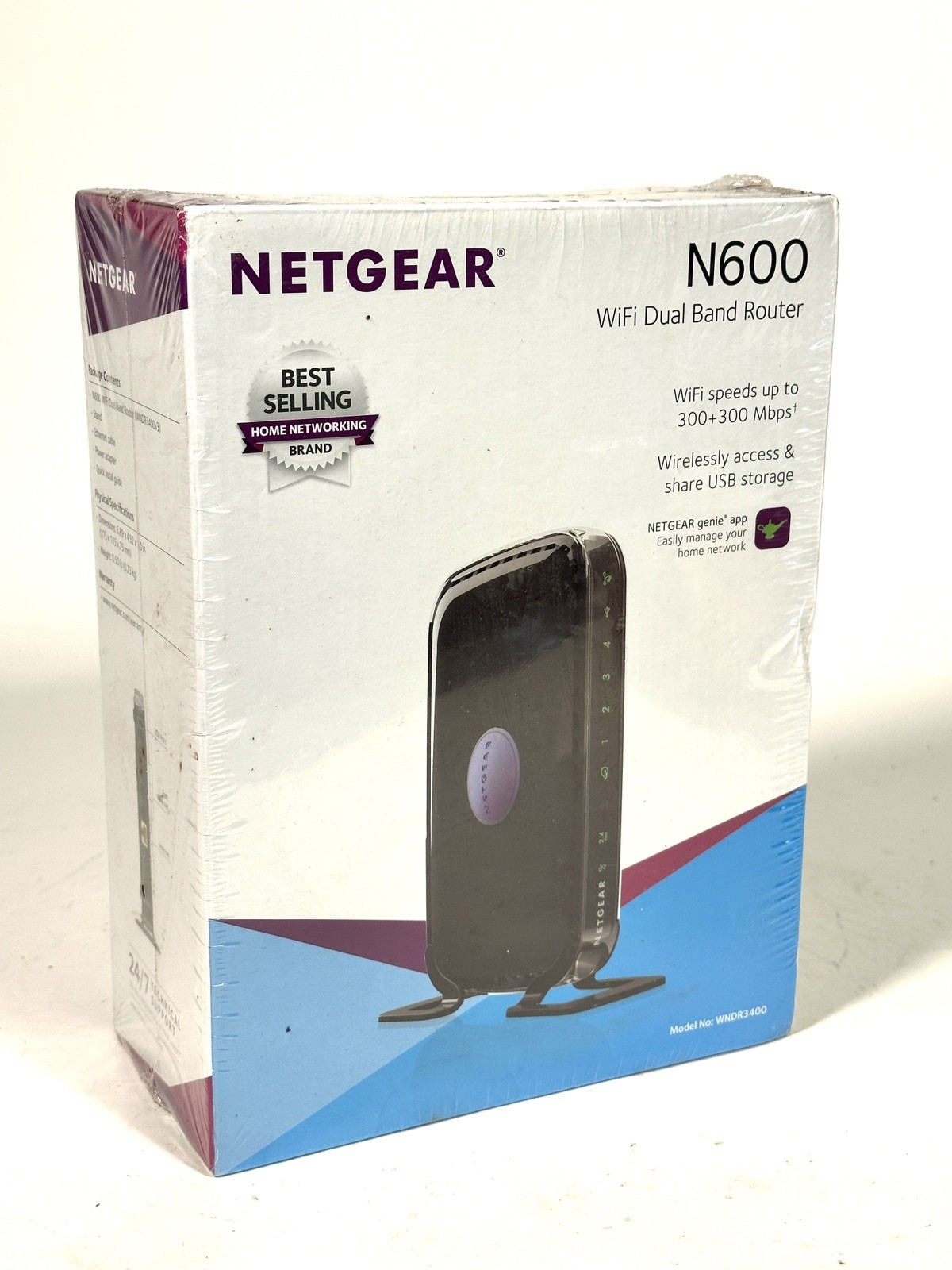 BRAND NEW NETGEAR N600 Dual Band Wi-Fi Router (WNDR3400) New inbox