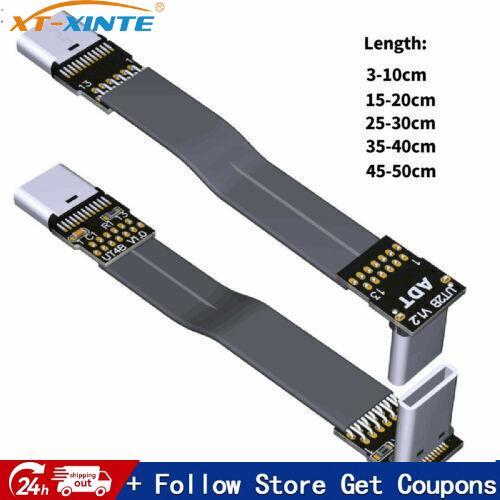 ADT-Link USB 3.1 Type C To Type C Extension Cable FPC Ribbon Flat USB C Cable