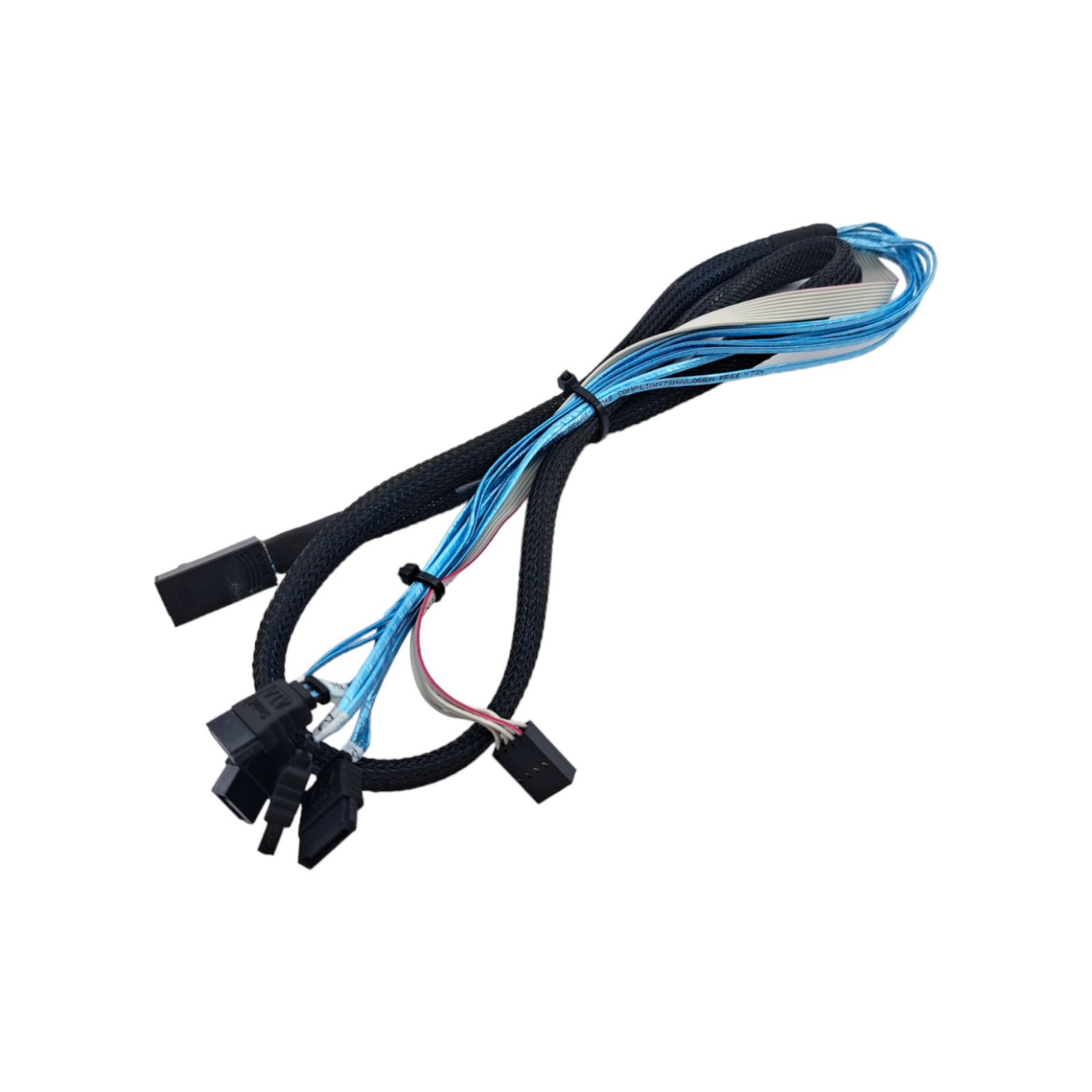 Supermicro SA-F43S7PS2-1M-N2 SFF-8343 to 4X S-ATA III 1X 8-Pin 95cm SAS Cable