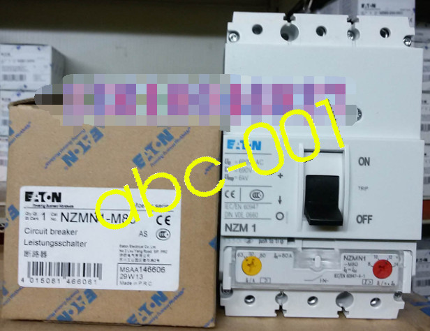 1PCS New Eaton Moeller  NZMN1-M80 NZMN1M80 Circuit Breaker 80A In Box Brand