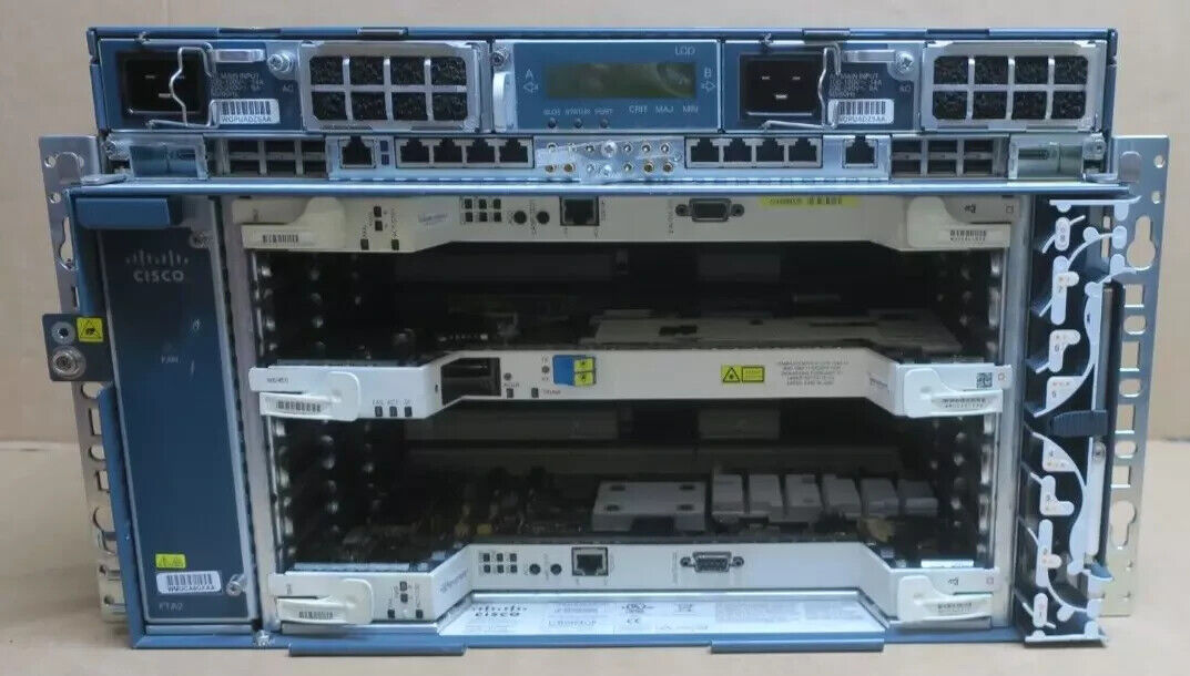 Cisco CPT M6 Shelf Assembly 15454-M6-SA with 2x TSC-E 1x ECU 1x 100G-ME-C 2x PSU