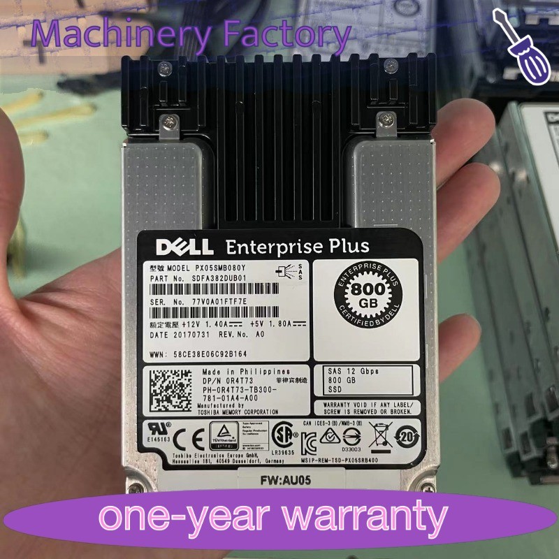 New 0R4T73 Dell Enterprise Class 800GB 12Gb/s SAS SSD Toshiba PX05SMB080Y R4T73