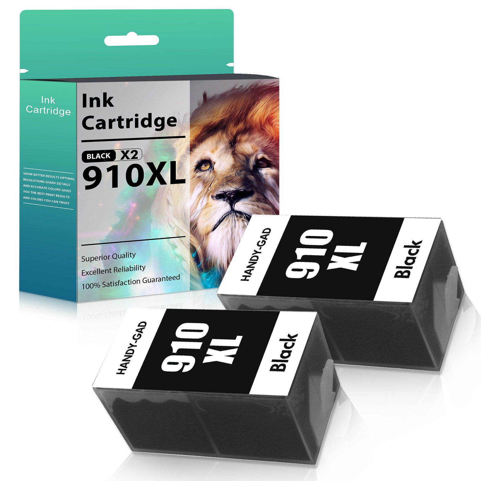 2pk Black 910XL Ink Cartridge for HP 910 XL OfficeJet 8020 8022 8025 8028 8035 