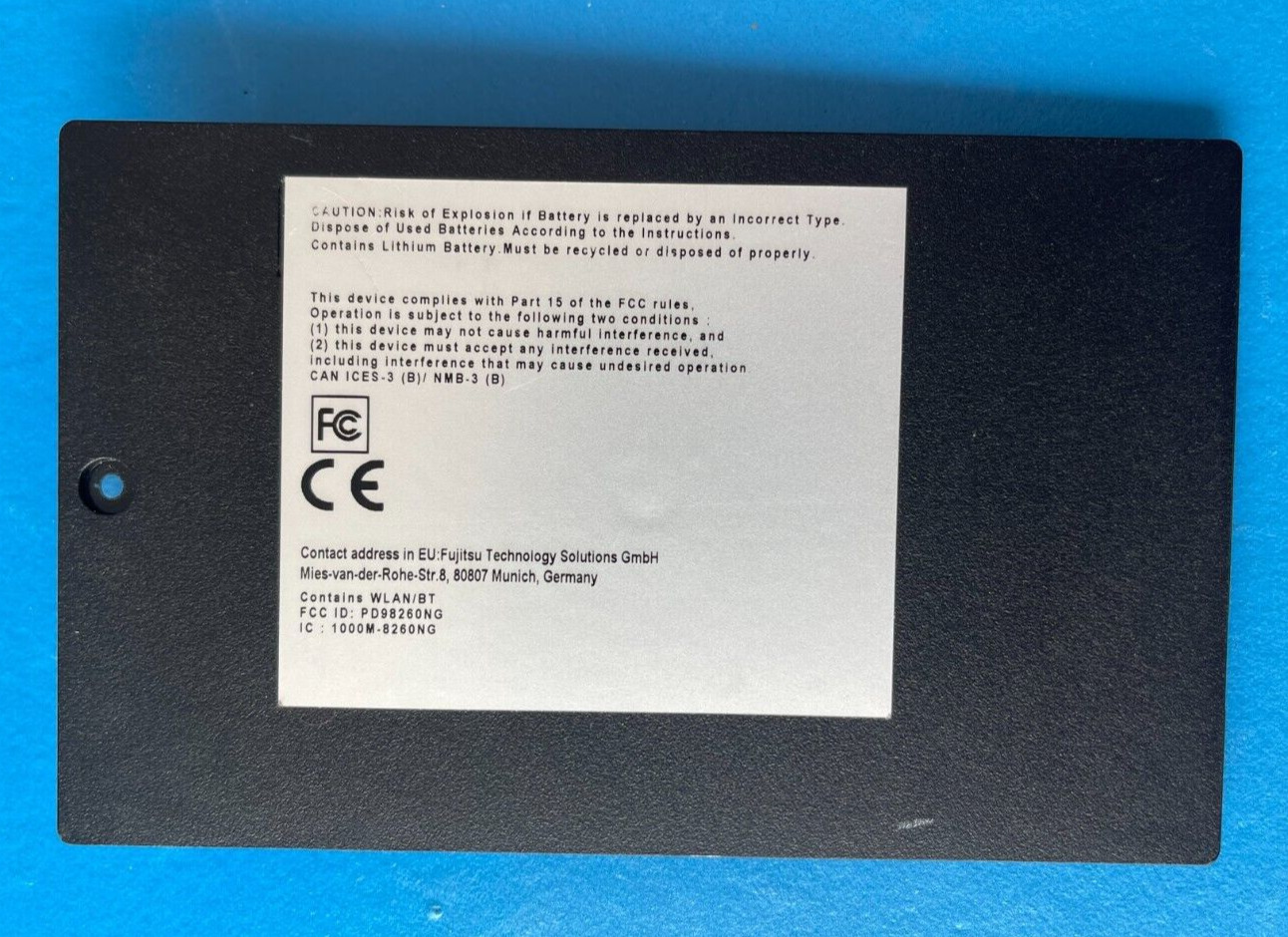 Fujitsu Lifebook E556 E754 E756 HDD SSD Hard Drive Cover Door Used