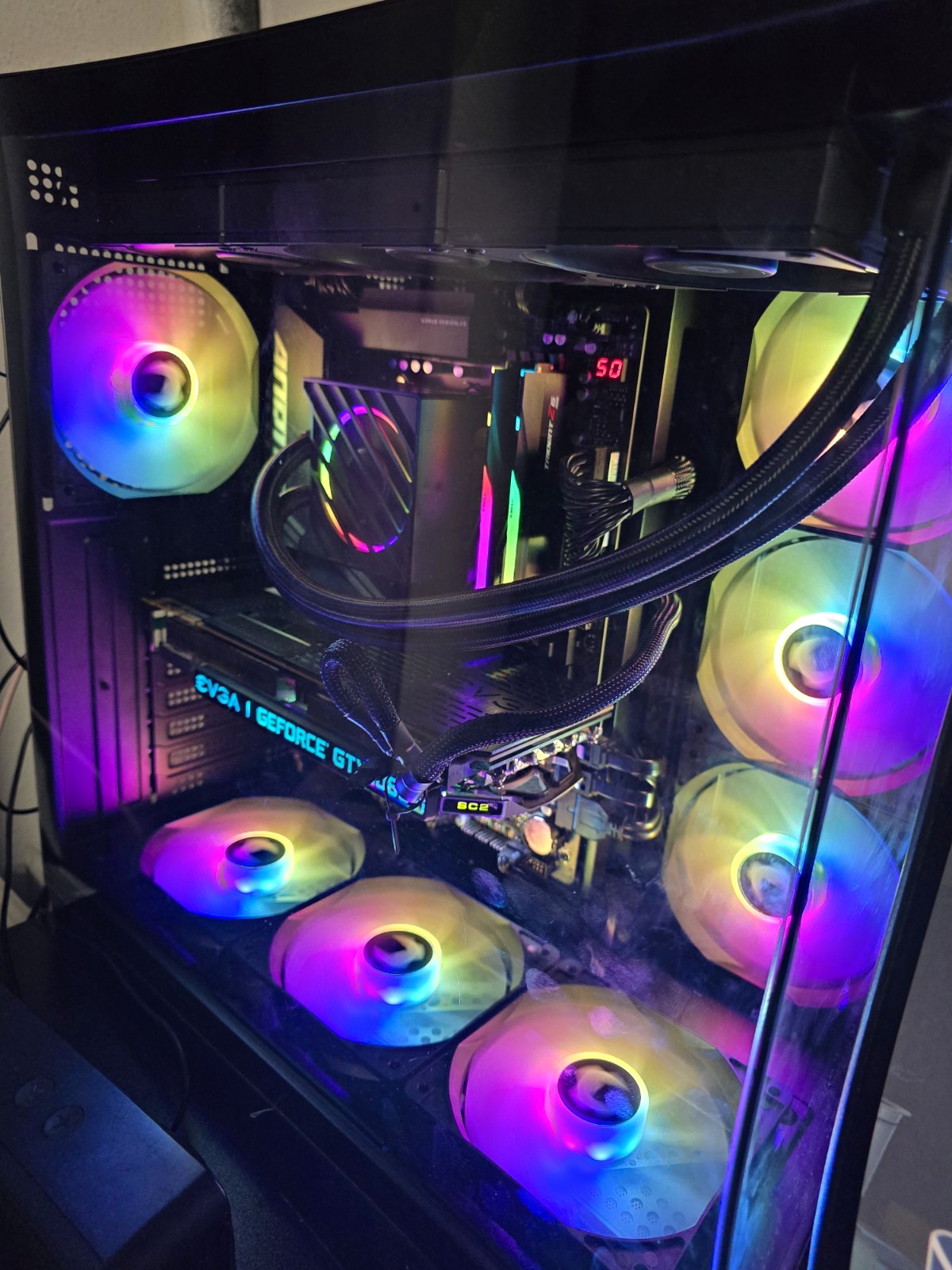 Custom/blackbox Desktop PC ryzen 7 7800x3d gtx 1080 Ti 32GB ram ddr5  2 TB SSD 