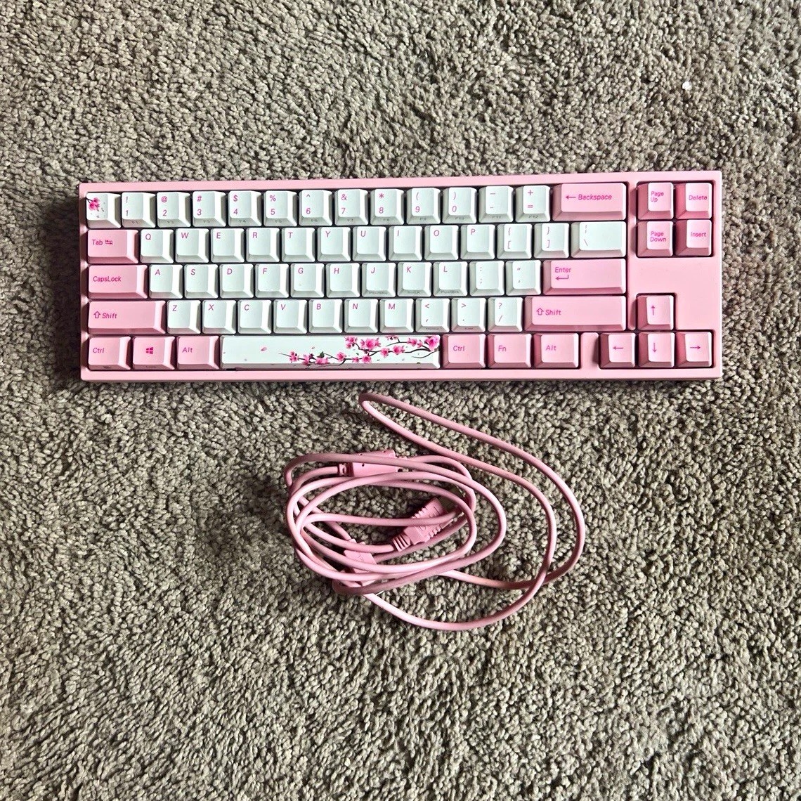 Varmilo x Ducky MIYA VA73M Mechanical Gaming Keyboard Sakura 65% w/ Box & Cable