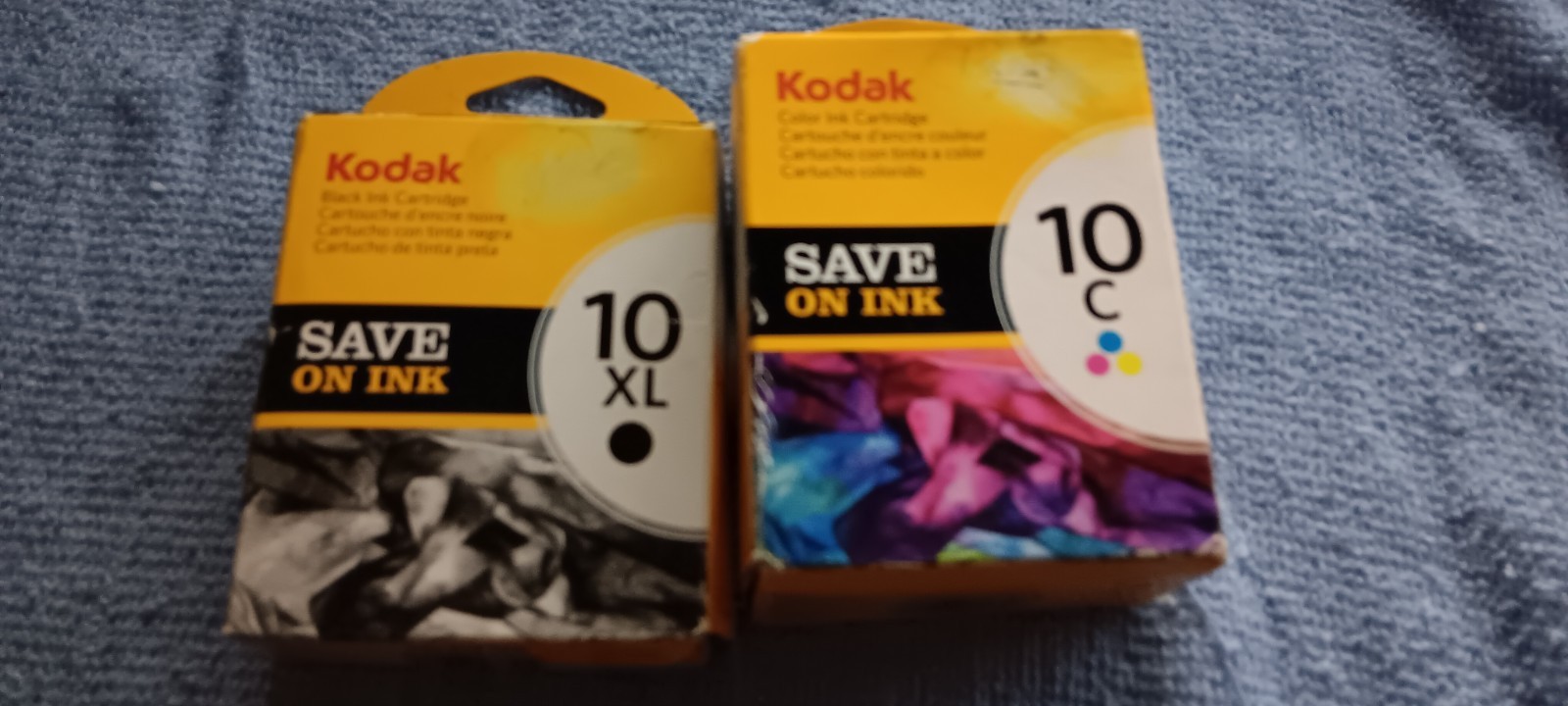 Kodak 10C Colour Ink & Kodak 10XL Black Cartridge New & Sealed 