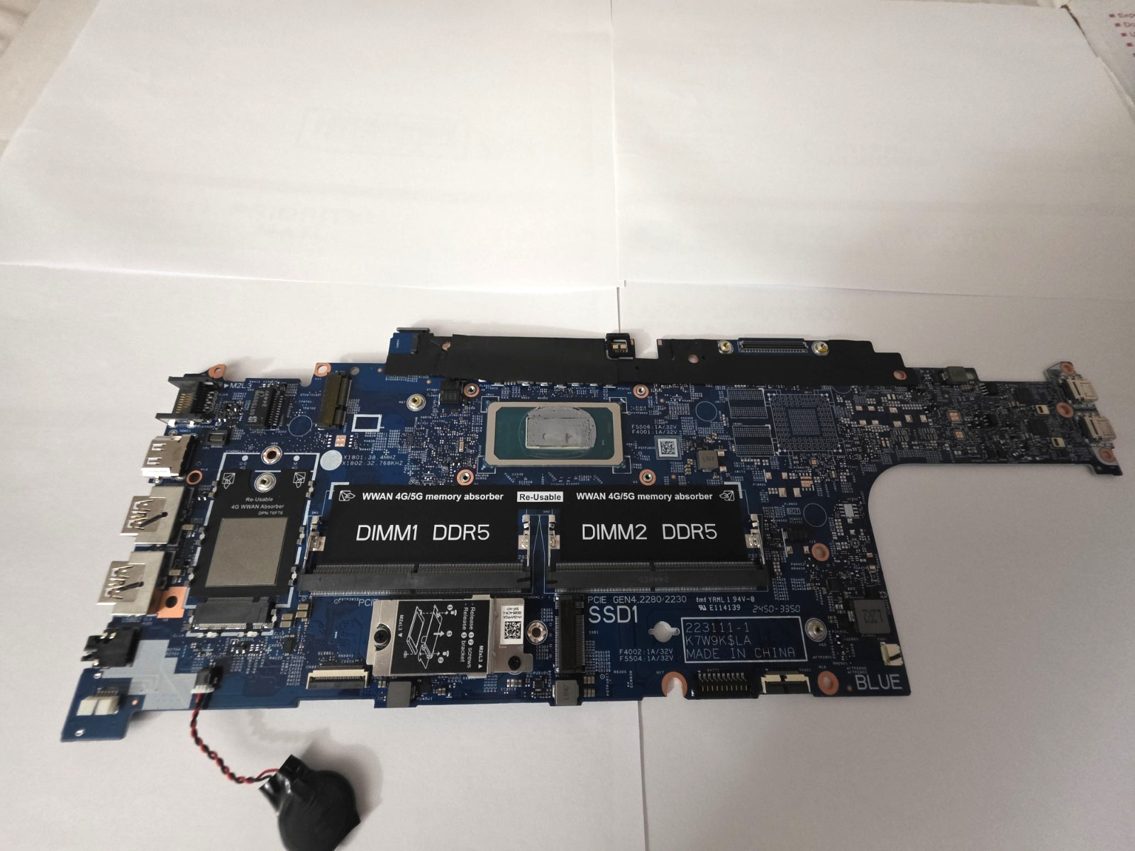 For Dell Latitude 5550  Motherboard X4KMG Ultra 7 165U 223111-1