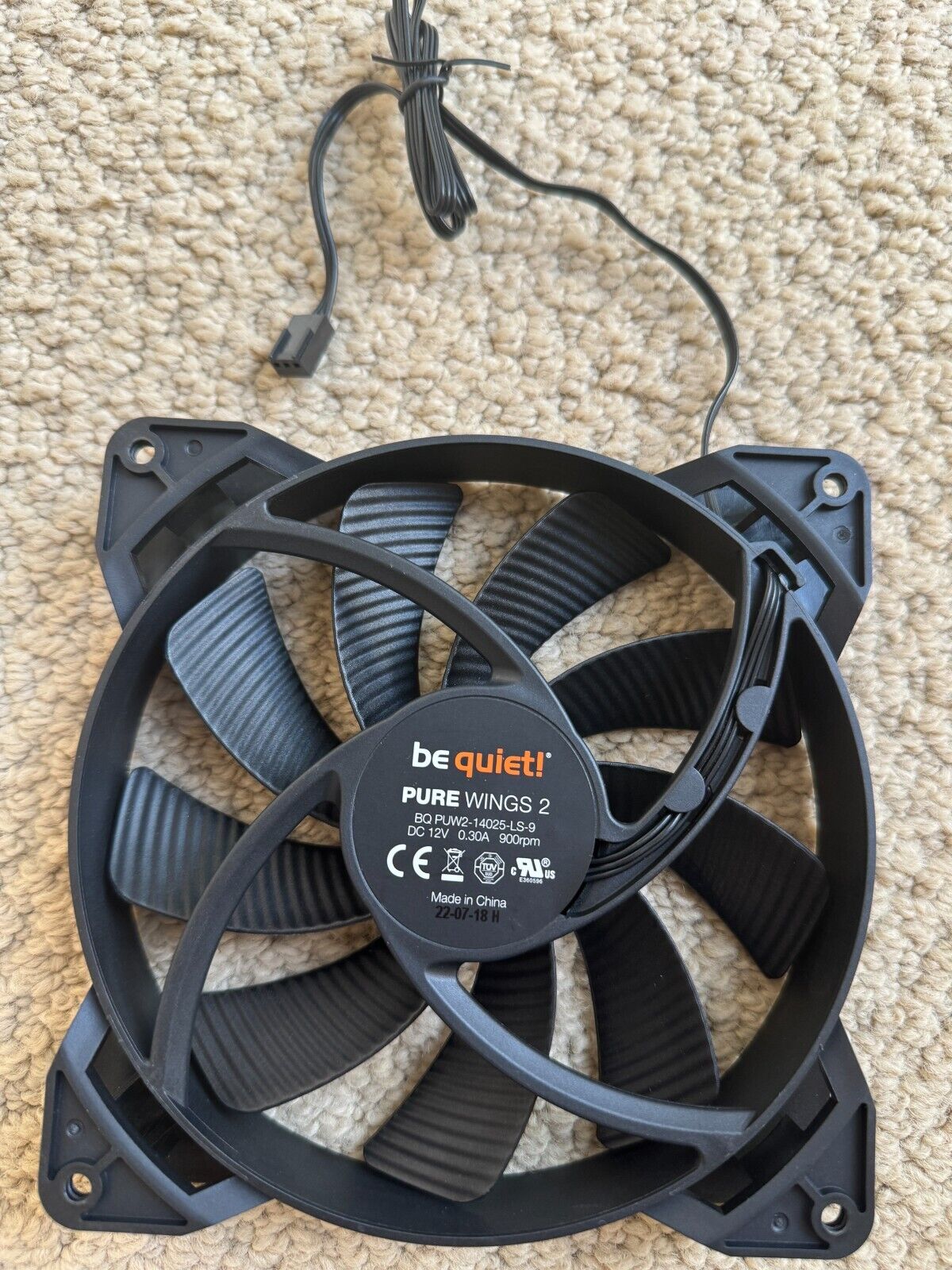 Lot of 12 Be Quiet Pure Wings 2 140mm case fans New Open Box