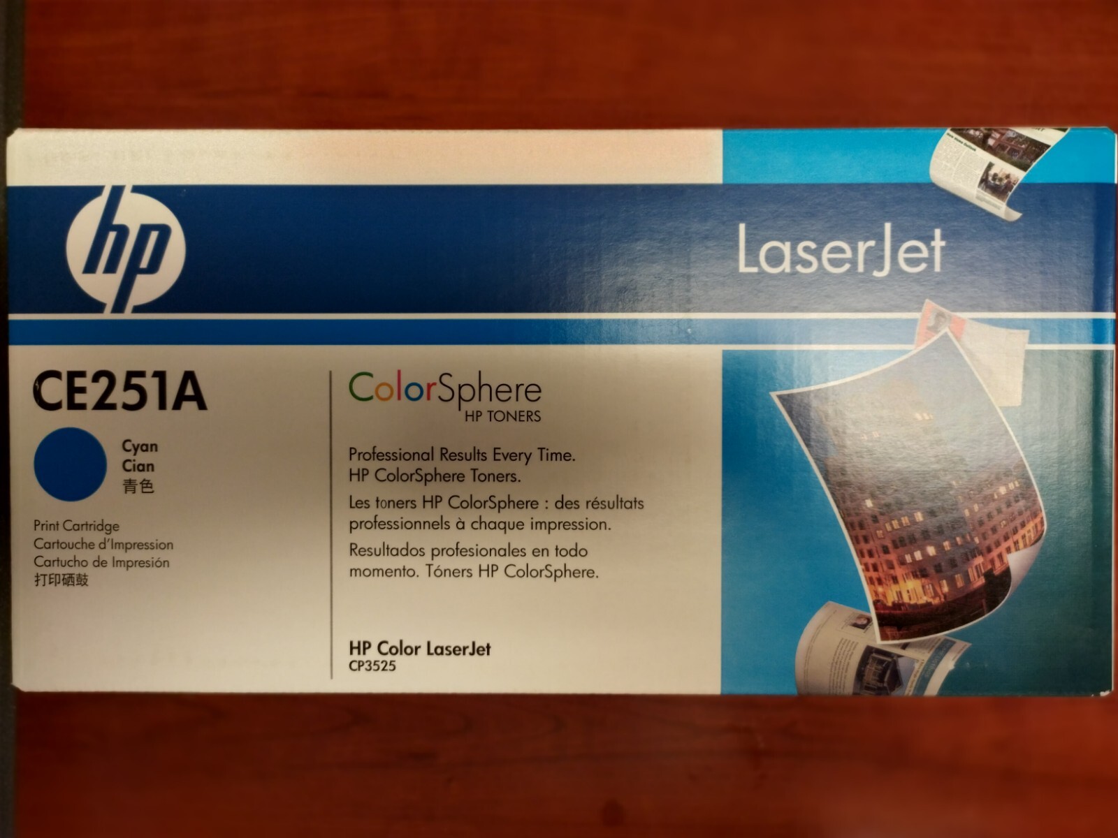 NEW HP CE251A Cyan 504a Toner Cartridge.  Genuine &  SEALED BOX