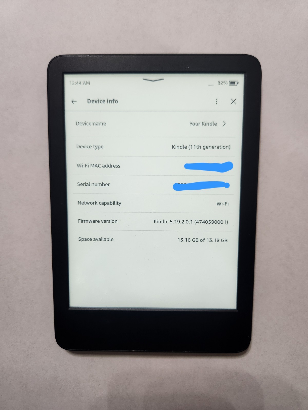 Amazon Kindle Basic 2024 (11th Gen) 16GB Wi‑Fi eBook Reader 6'