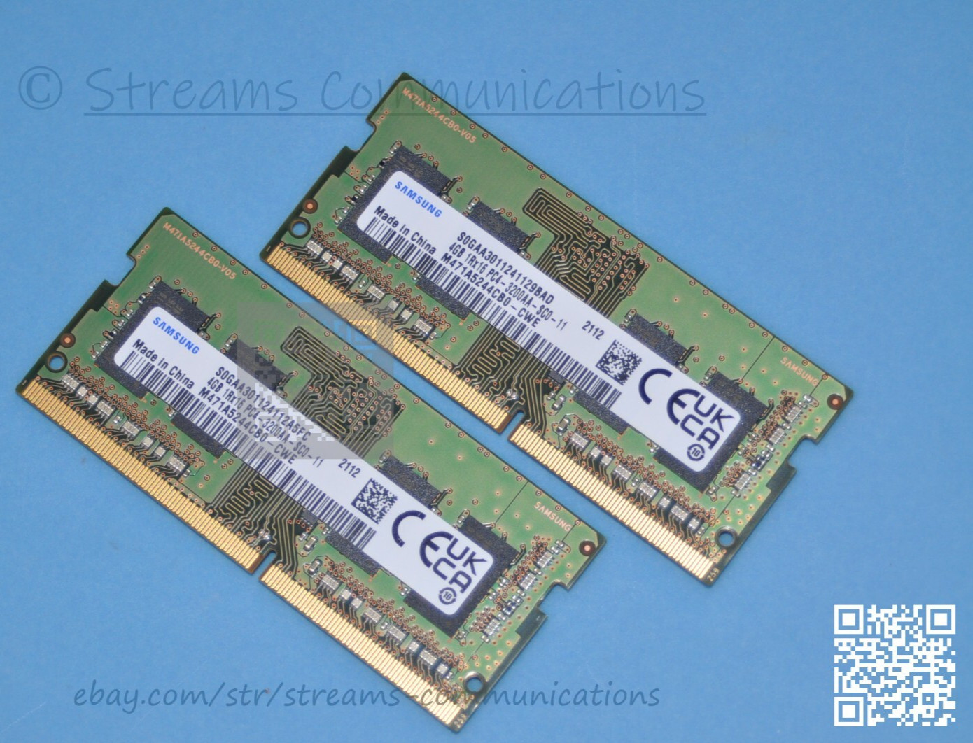 8GB DDR4 (2 x 4GB) Samsung PC4-3200 Laptop Memory - M471A5244CB0 for HP Notebook