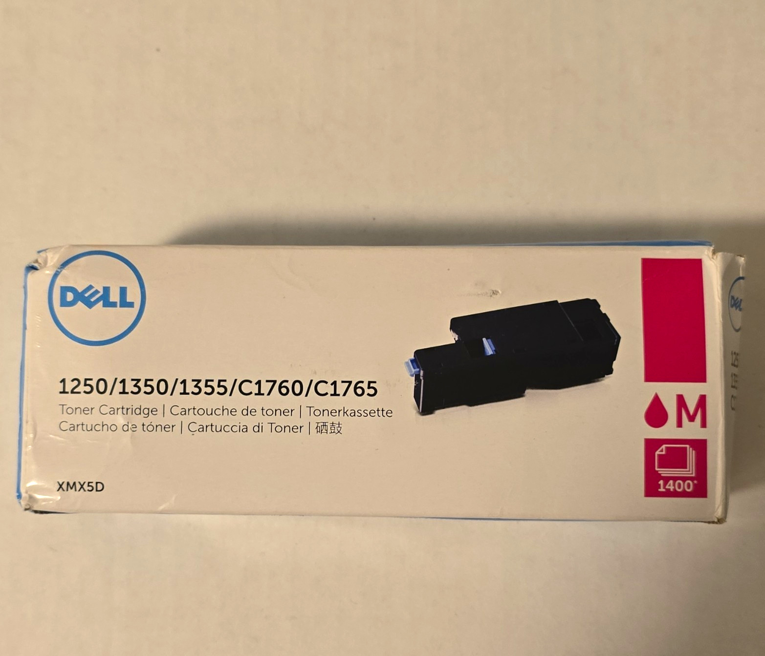 Dell Genuine XMX5D Magenta Laser Toner for 1250 1350 1355 C1760 C1765