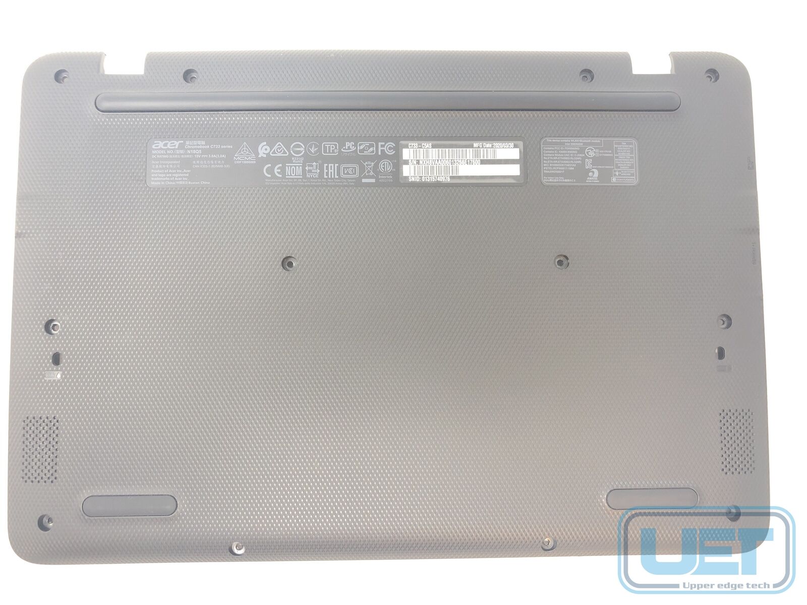 Acer Chromebook 311 C733 Laptop Base Bottom Case 60.GUKN7.001 Grade B Tested