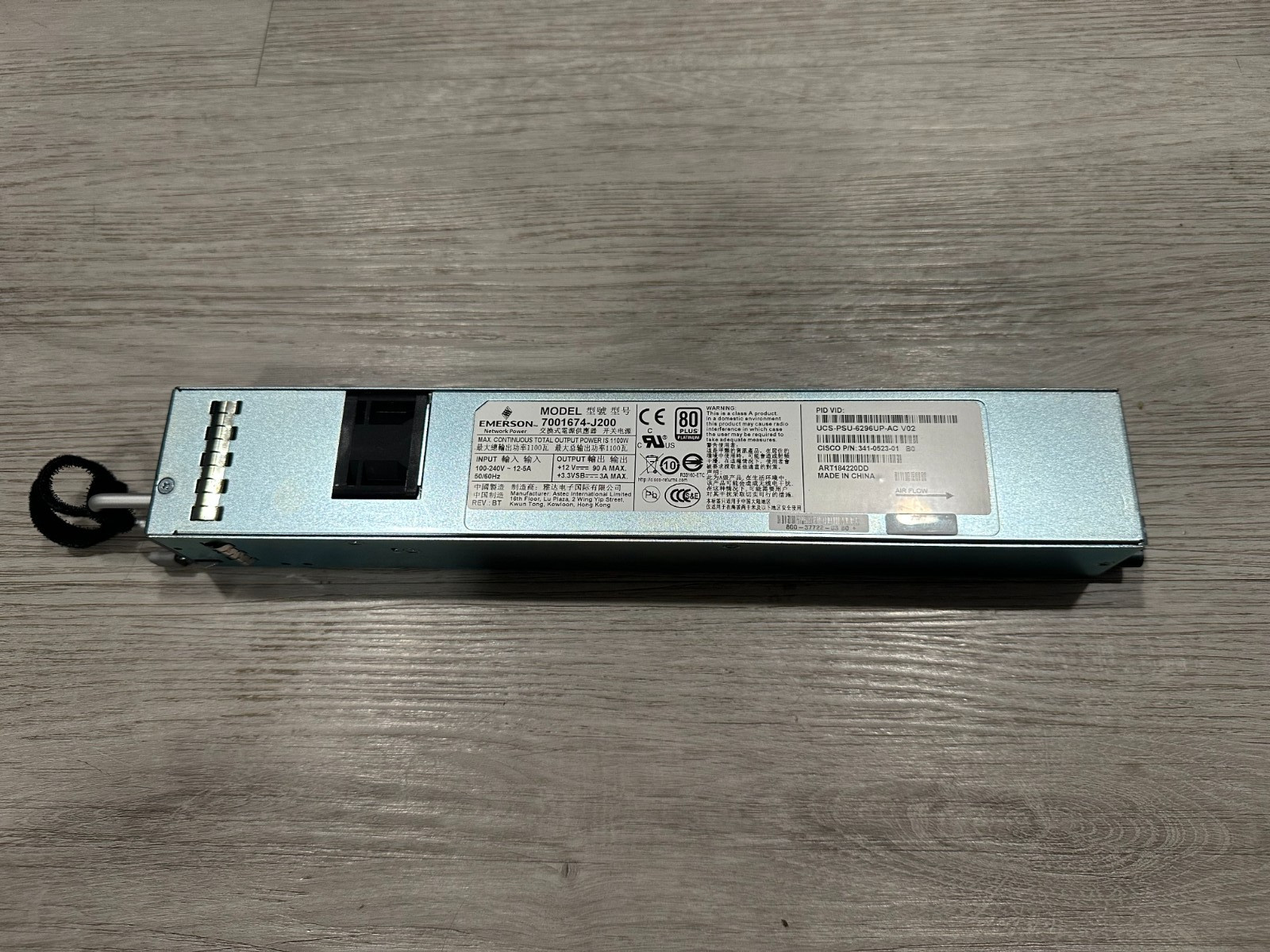 Cisco Converter Power Supply 1100W 7001674-J200 Emerson 341-0523-01