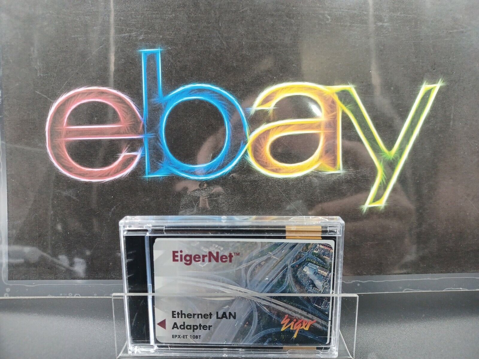 Vintage EigerNet Eiger Net PCMCIA Ethernet LAN Adapter PC Card EXP-ET 10BT Only