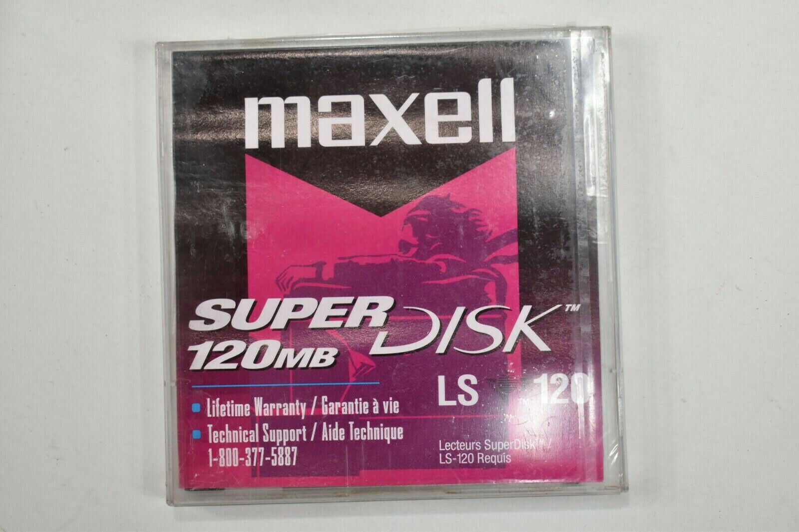 6 New Maxell Super Disks 120Mbytes