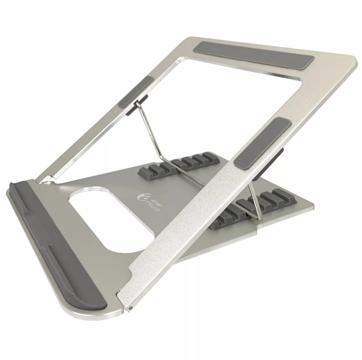 Amer Aluminium Laptop Stand 7 Levels Adjustable Desktop Laptop Holder, Foldable