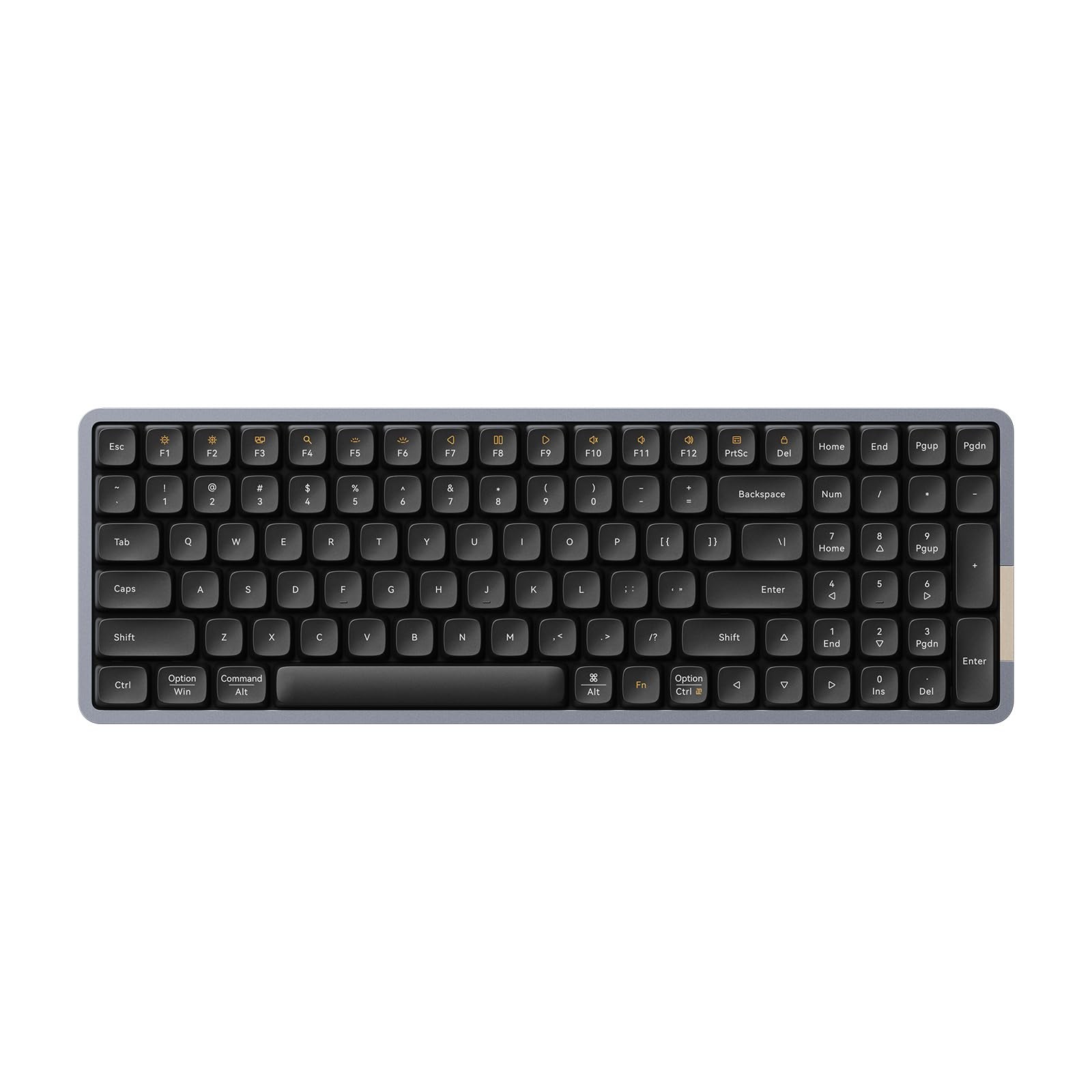 Flow Low Profile Mechanical Keyboard, 100 Keys Rechargeable Wireless Keyboards w